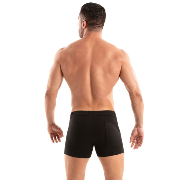 Paris Zipped Shorts Black