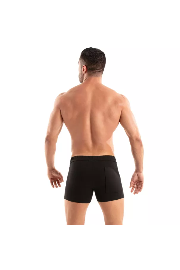 Paris Zipped Shorts Black
