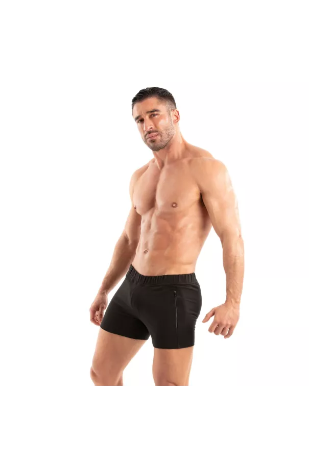 Paris Zipped Shorts Black
