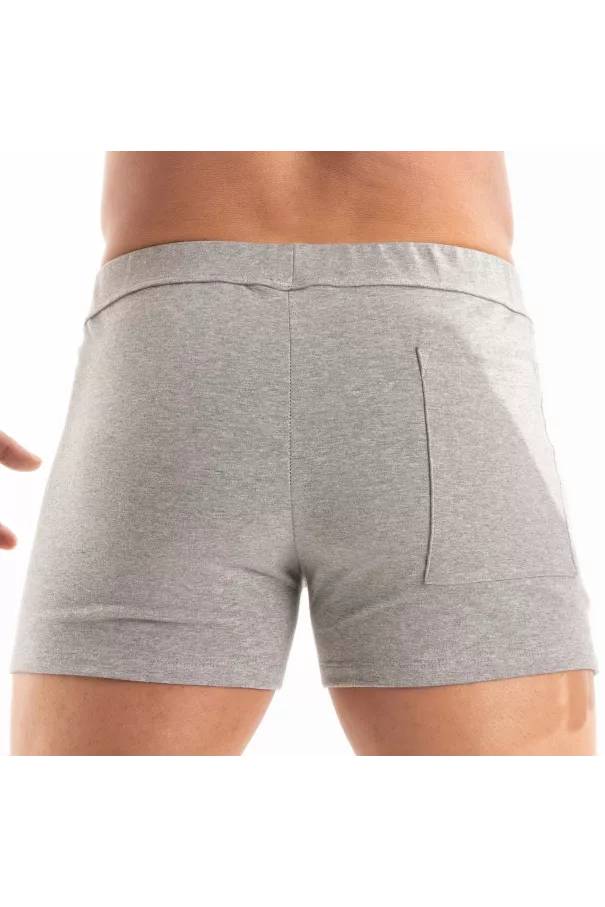 Paris Zipped Shorts Grey