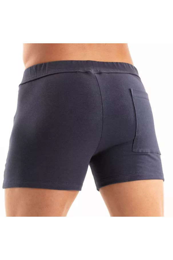 Paris Zipped Shorts Navy