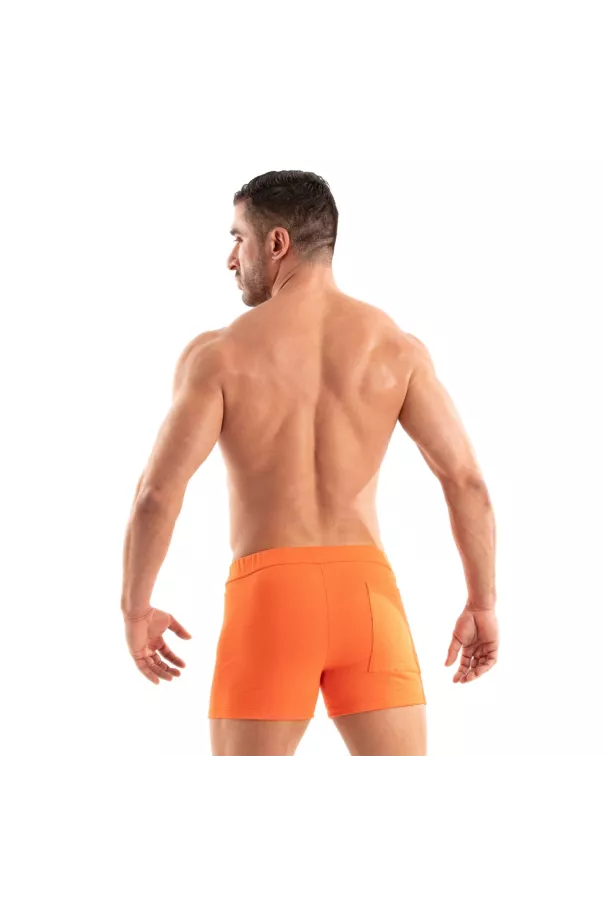 Paris Zipped Shorts Orange