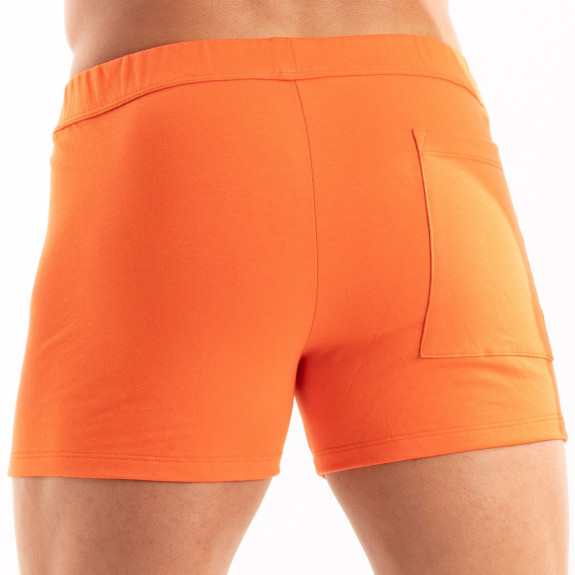 Paris Zipped Shorts Orange
