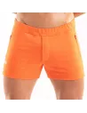 Paris Zipped Shorts Orange