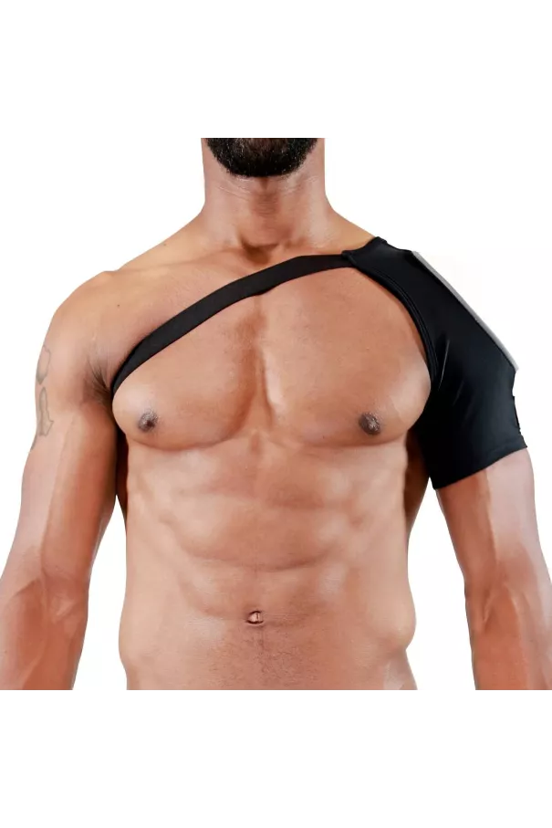 Shoulder harness Fetish Black/White - TOF-PARIS.com