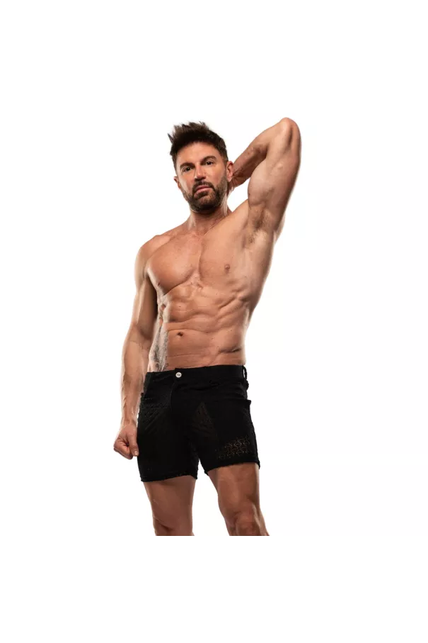 Riviera Mid Thigh Shorts Black