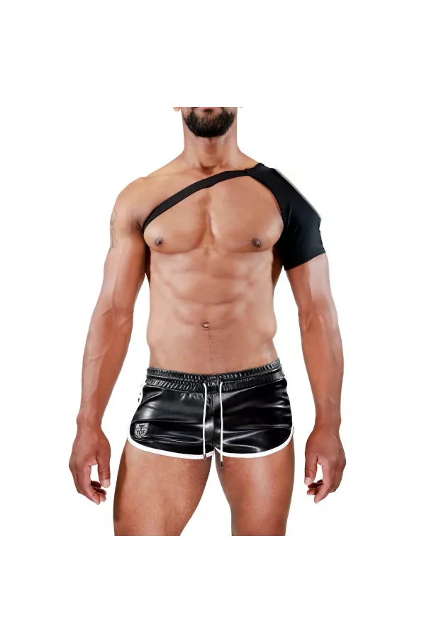 Shoulder harness Fetish Black/White - TOF-PARIS.com