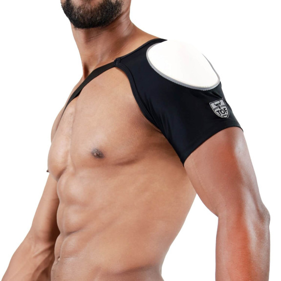 Shoulder harness Fetish Black/White - TOF-PARIS.com