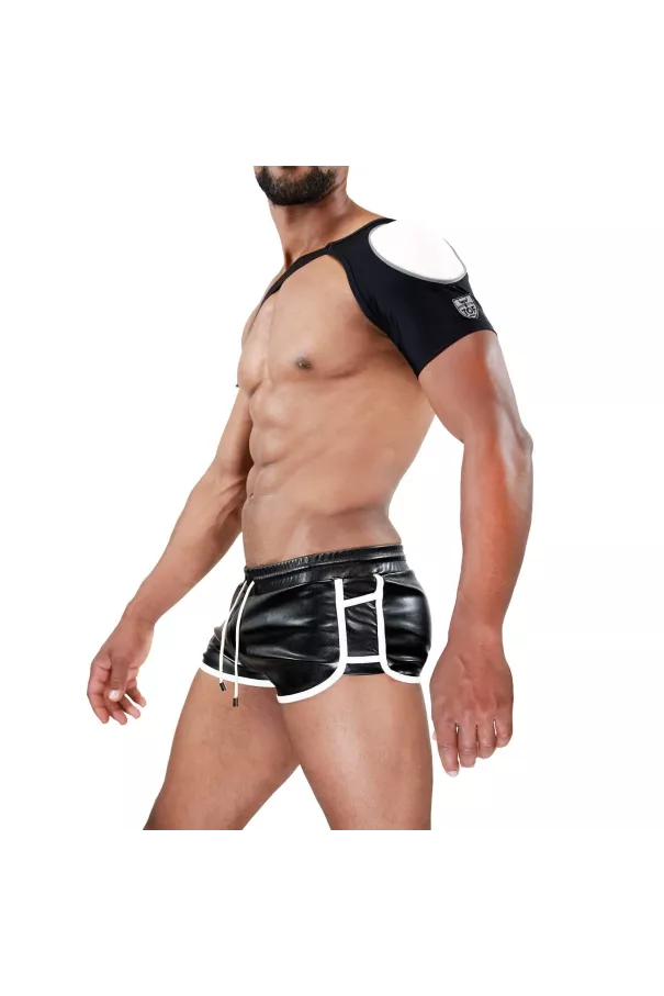 Shoulder harness Fetish Black/White - TOF-PARIS.com