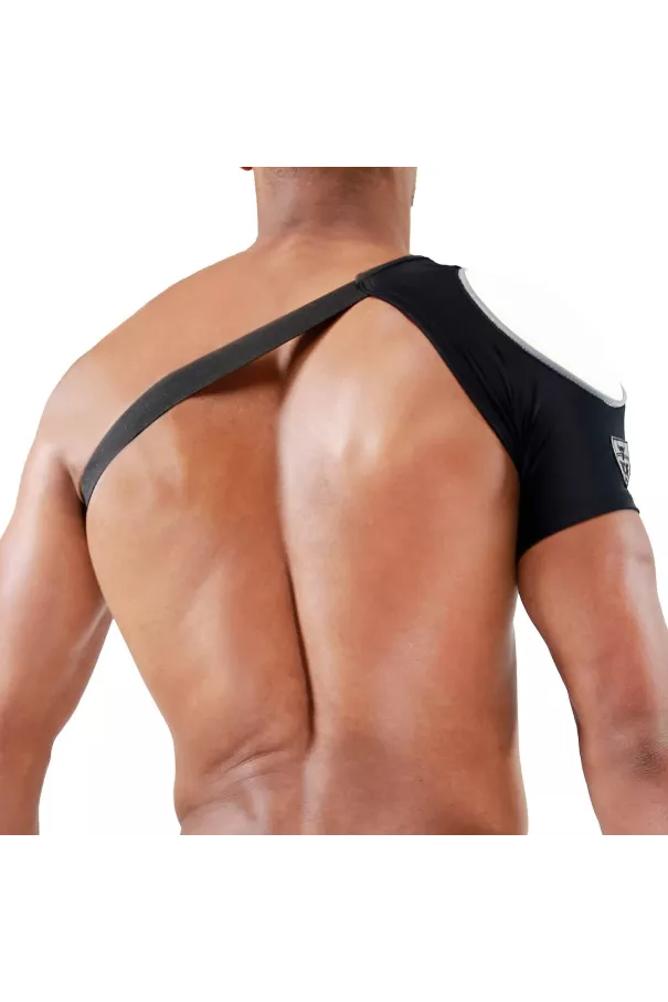 Shoulder harness Fetish Black/White - TOF-PARIS.com