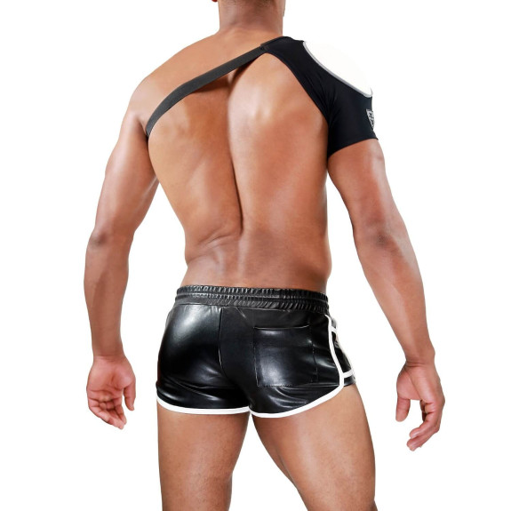Shoulder harness Fetish Black/White - TOF-PARIS.com