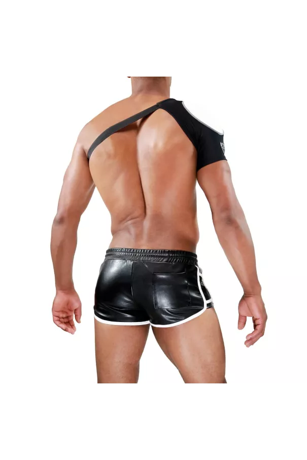 Shoulder harness Fetish Black/White - TOF-PARIS.com