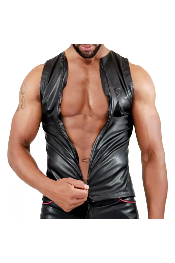Zipped tank top fetish