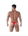 The fluid lace G thong black from back