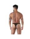 The fluid lace G thong black From back