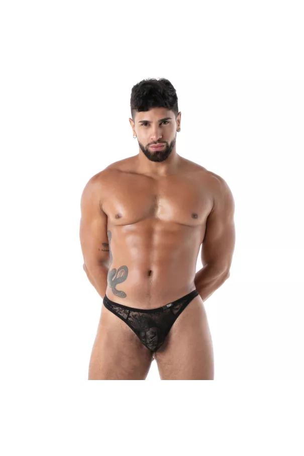 fluid lace G thong black