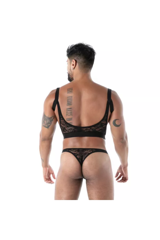 copy offluid lace garter strap red