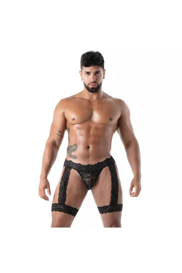 Fluid lace Jock Chaps for Men Black – Sexy Underwear Made in Paris | TOF