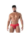 The Fluid Lace Pocket Brief Red By TOF Paris