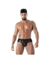 Fluid lace pocket brief black