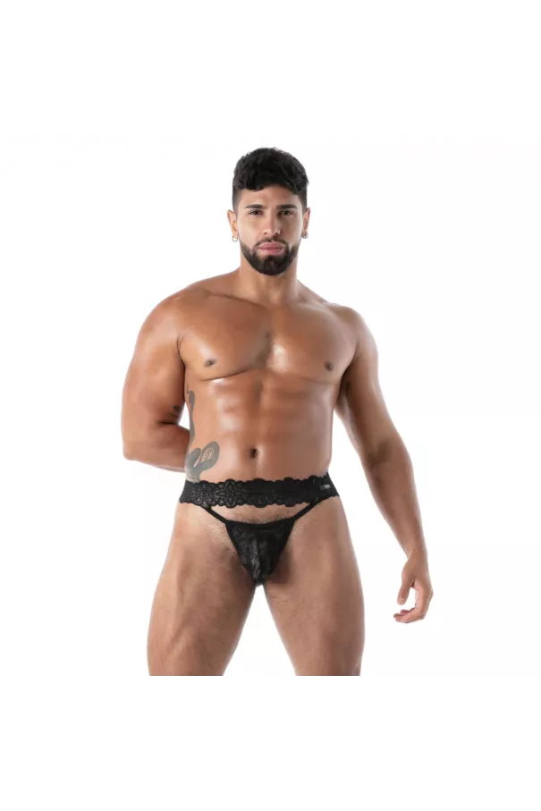 The New Fluid Lace Ultra Thong Black