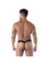 A Fluid Lace Ultra Thong Black From Back