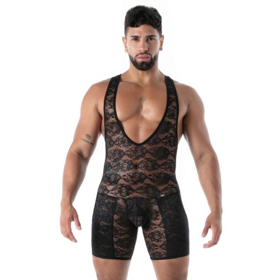 fluid lace pocket open wrestling body noir