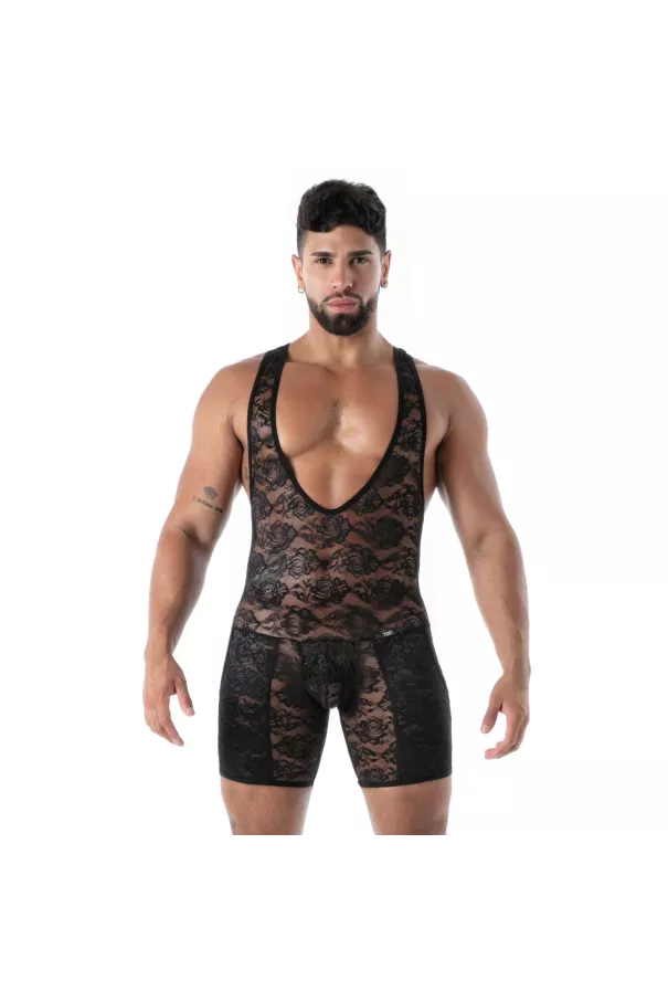 fluid lace pocket open wrestling body noir