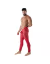 Fluid Lace Open Legging Red