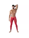 Fluid Lace Open Legging Red