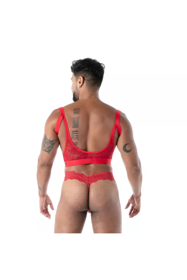 The new fluid lace ultra thong red