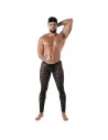 fluid lace open legging black