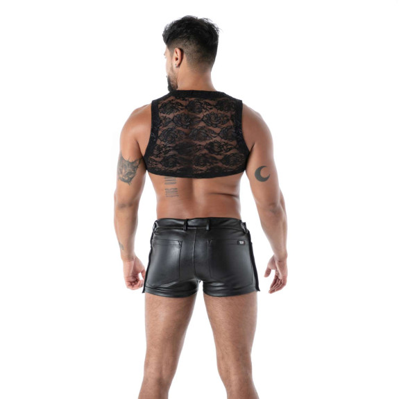 The TOF Paris's new Fluid Lace Zipped Crop top
