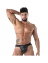 Neoprene Snap Thong Black
