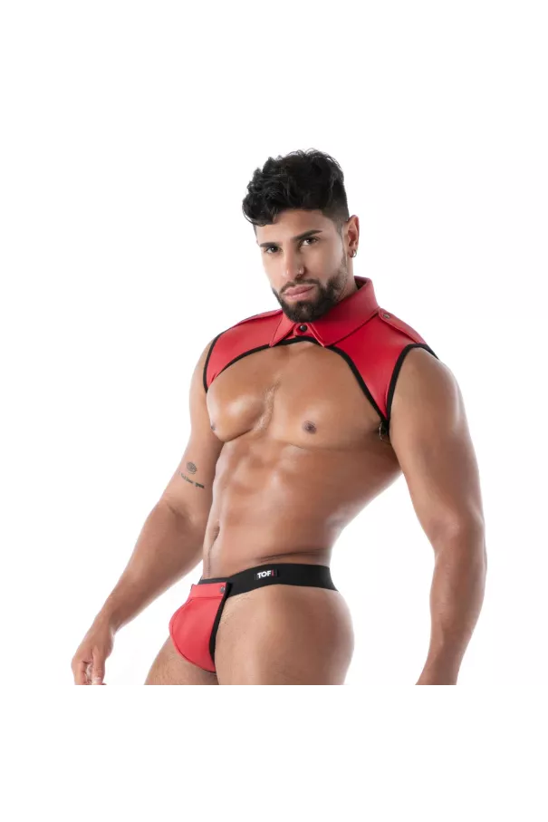 Neoprene Collar Shirt Harness Red