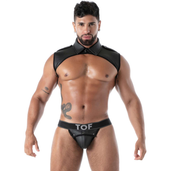 Black Neoprene Jockbox – Sexy Jockstrap by TOF Paris