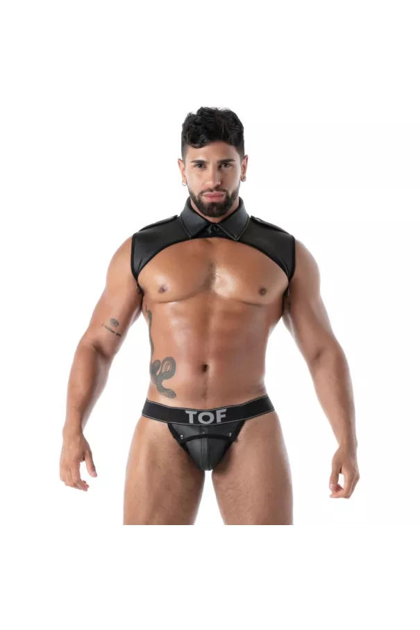 Black Neoprene Jockbox – Sexy Jockstrap by TOF Paris