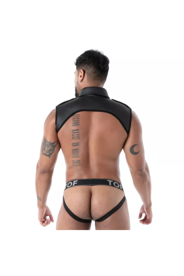 Black Neoprene Jockbox – Sexy Jockstrap by TOF Paris
