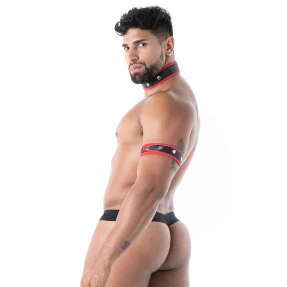  Neoprene Collar Black/Red