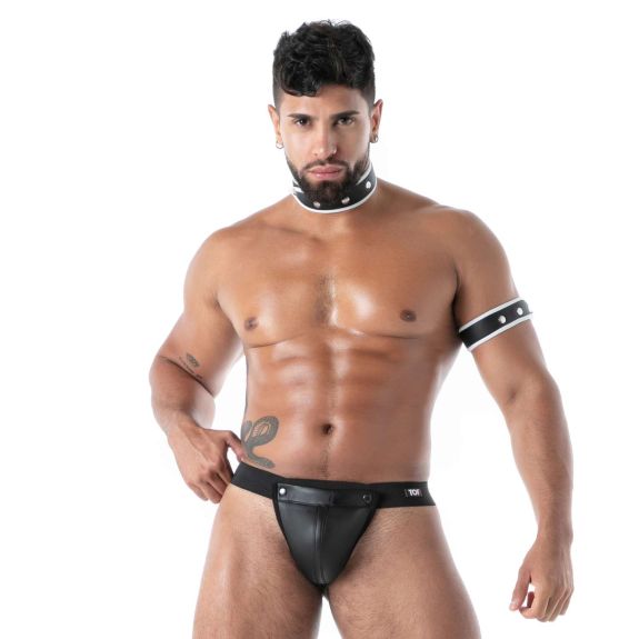 Neoprene Collar Black/White