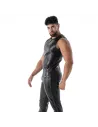 Kinky Zipped Tank Top Black