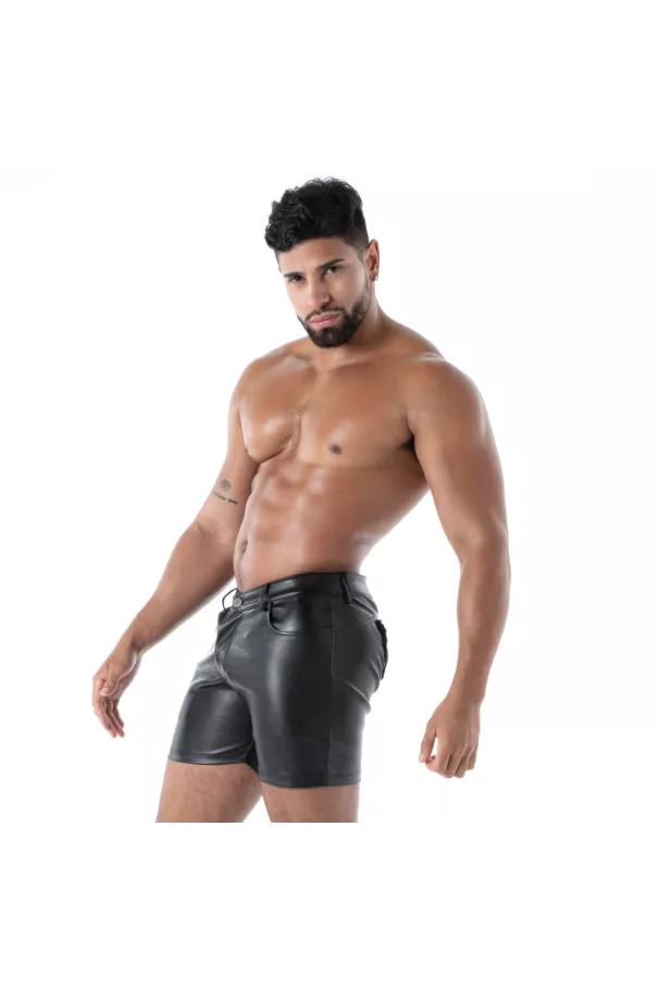 leather short for men