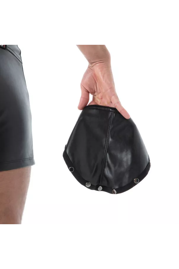 leather thing on the short