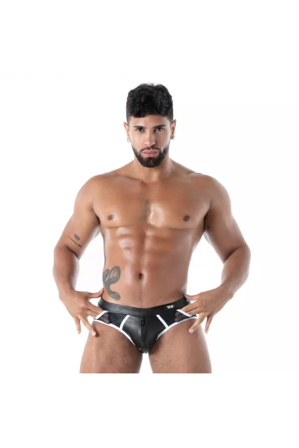 backless brief from face
