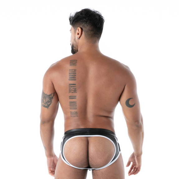 brief from back with hole on the ass