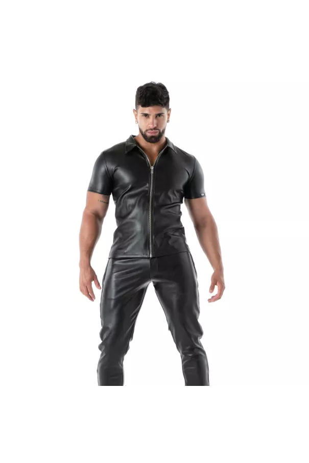 Men’s Kinky Zip-Up Vest | Sexy Vegan Leather – TOF Paris