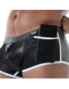 Kinky Full Zip Trunk Black White