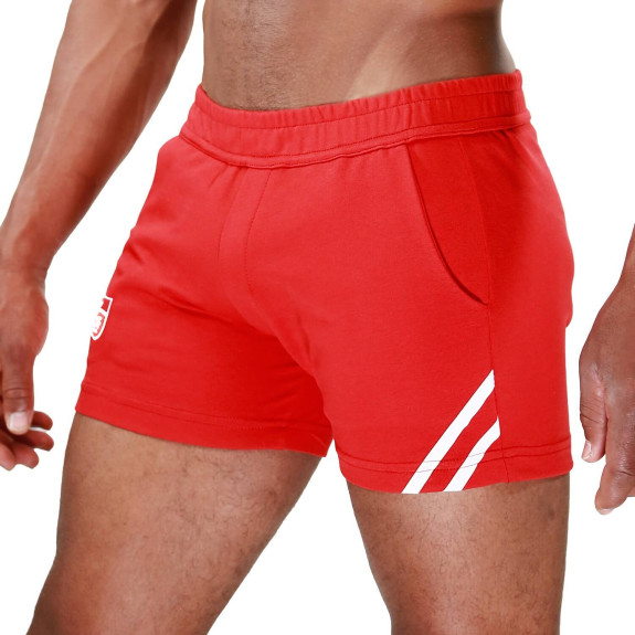 Red/White Paris Short