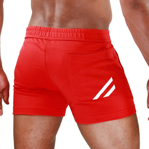 Red/White Paris Short
