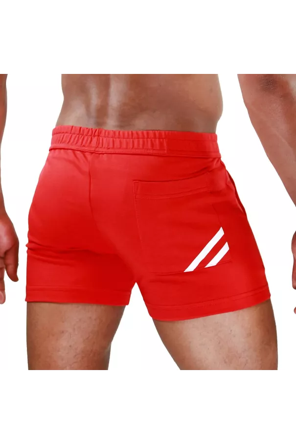 Red/White Paris Short